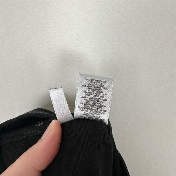 DKNY Jeans Leggings Women's XL Faux Leather Pockets Stretchy Fabric - Picture 10 of 11